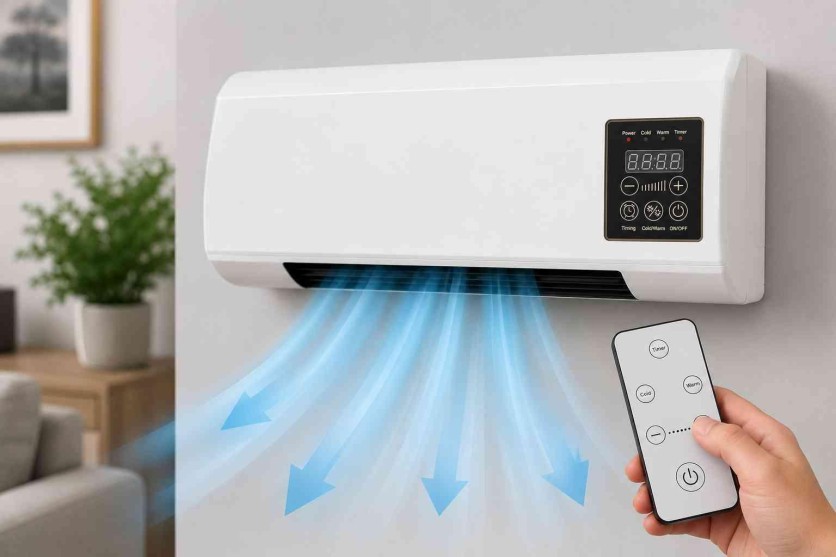 Epicooler tragbare Klimaanlage im Test – an der Wand montiert mit Fernbedienung
